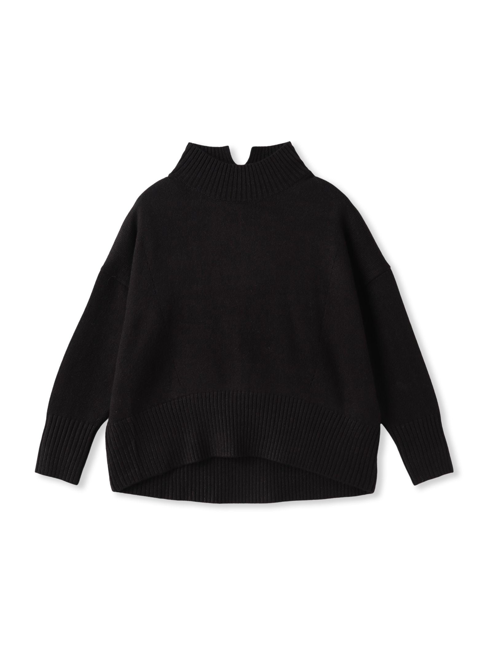 ハイネックシンプルニット≪手洗い可能≫