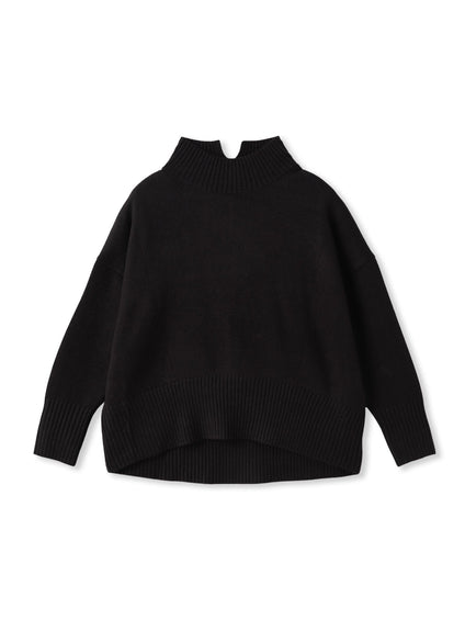 ハイネックシンプルニット≪手洗い可能≫