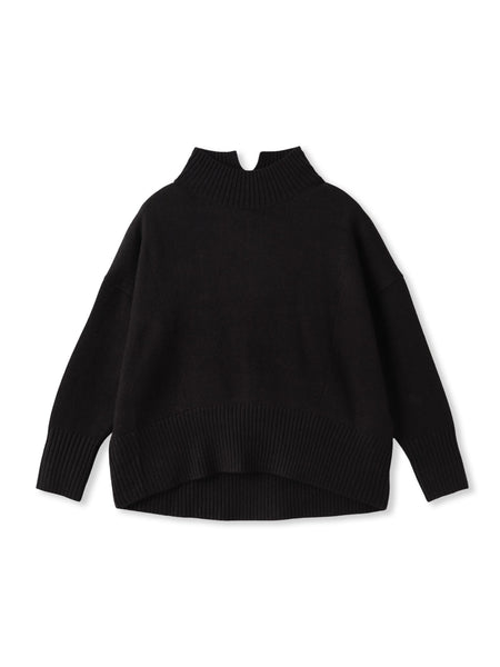 ハイネックシンプルニット≪手洗い可能≫