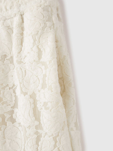 ブラッシュレースイージーワイドパンツ≪手洗い可能≫