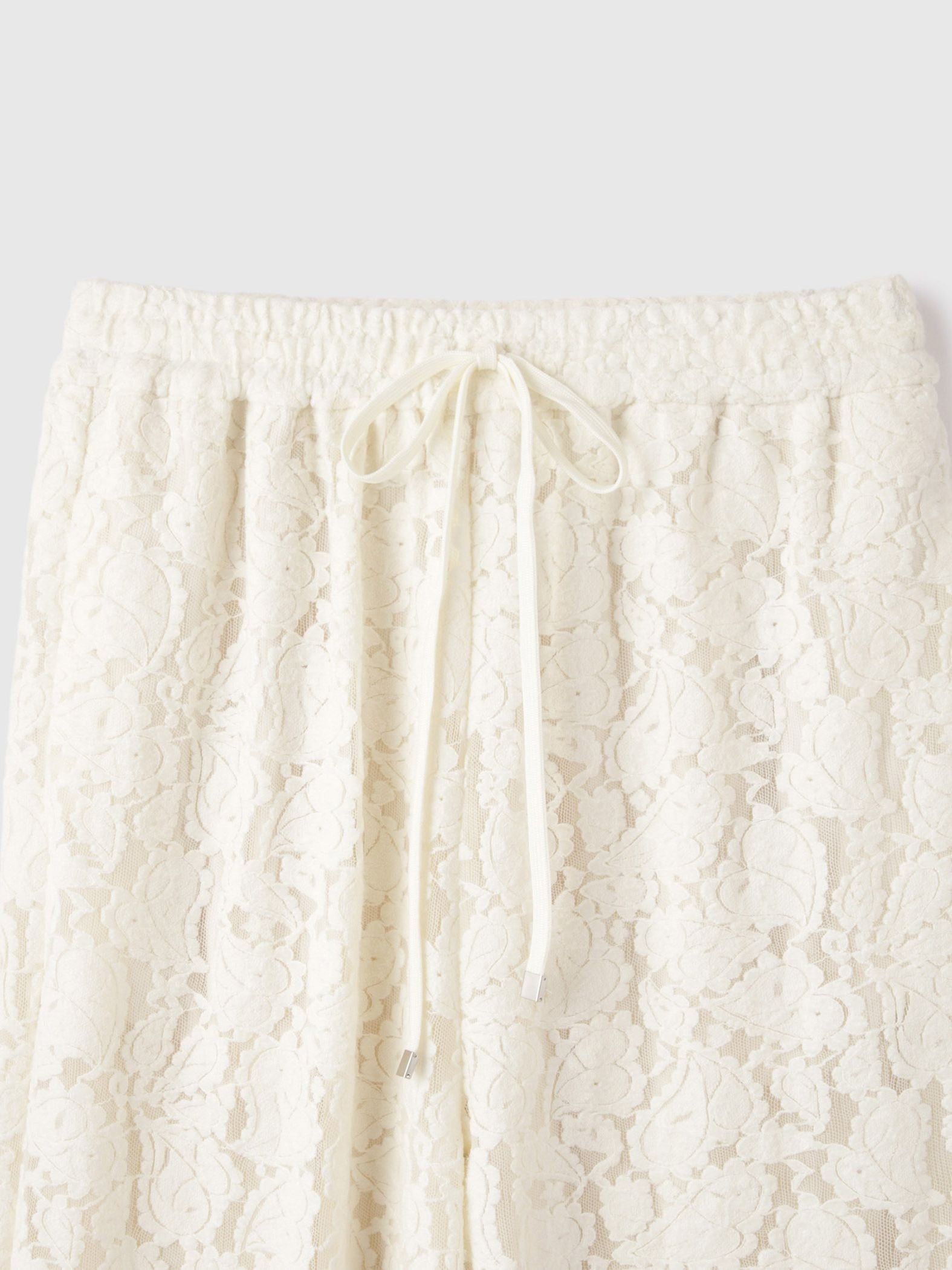 ブラッシュレースイージーワイドパンツ≪手洗い可能≫