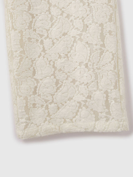 ブラッシュレースイージーワイドパンツ≪手洗い可能≫