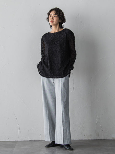 【WEB限定/+5cm丈長め】シェルタリングワイドパンツ