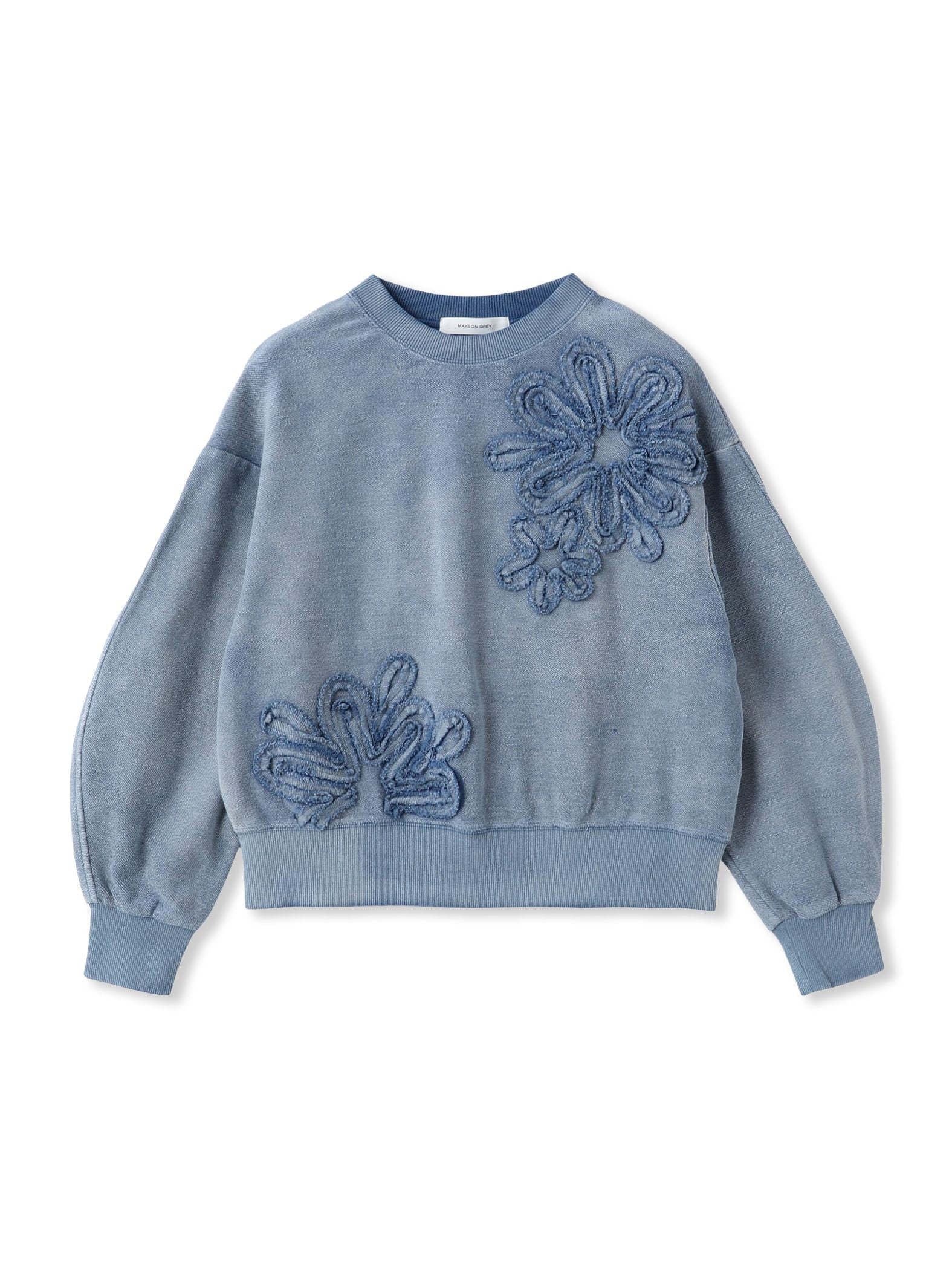 フラワーモチーフプルオーバー≪洗濯機で洗える≫