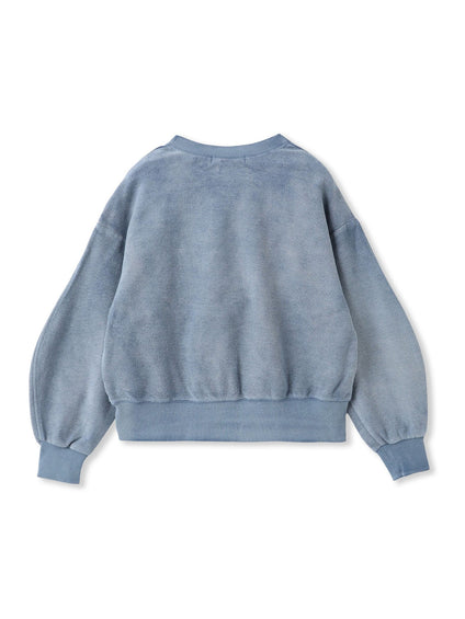 フラワーモチーフプルオーバー≪洗濯機で洗える≫