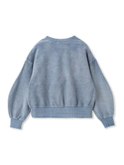 フラワーモチーフプルオーバー≪洗濯機で洗える≫