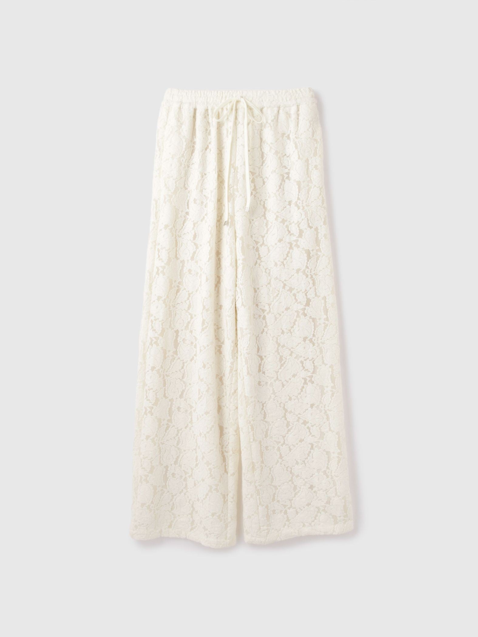 ブラッシュレースイージーワイドパンツ≪手洗い可能≫