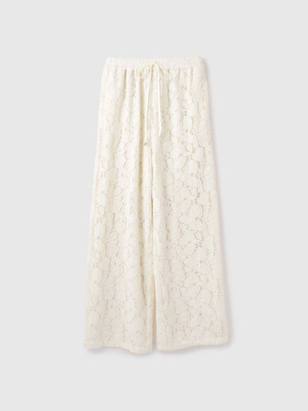 ブラッシュレースイージーワイドパンツ≪手洗い可能≫