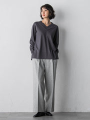 【大きいサイズ】Vネックニット≪手洗い可能≫