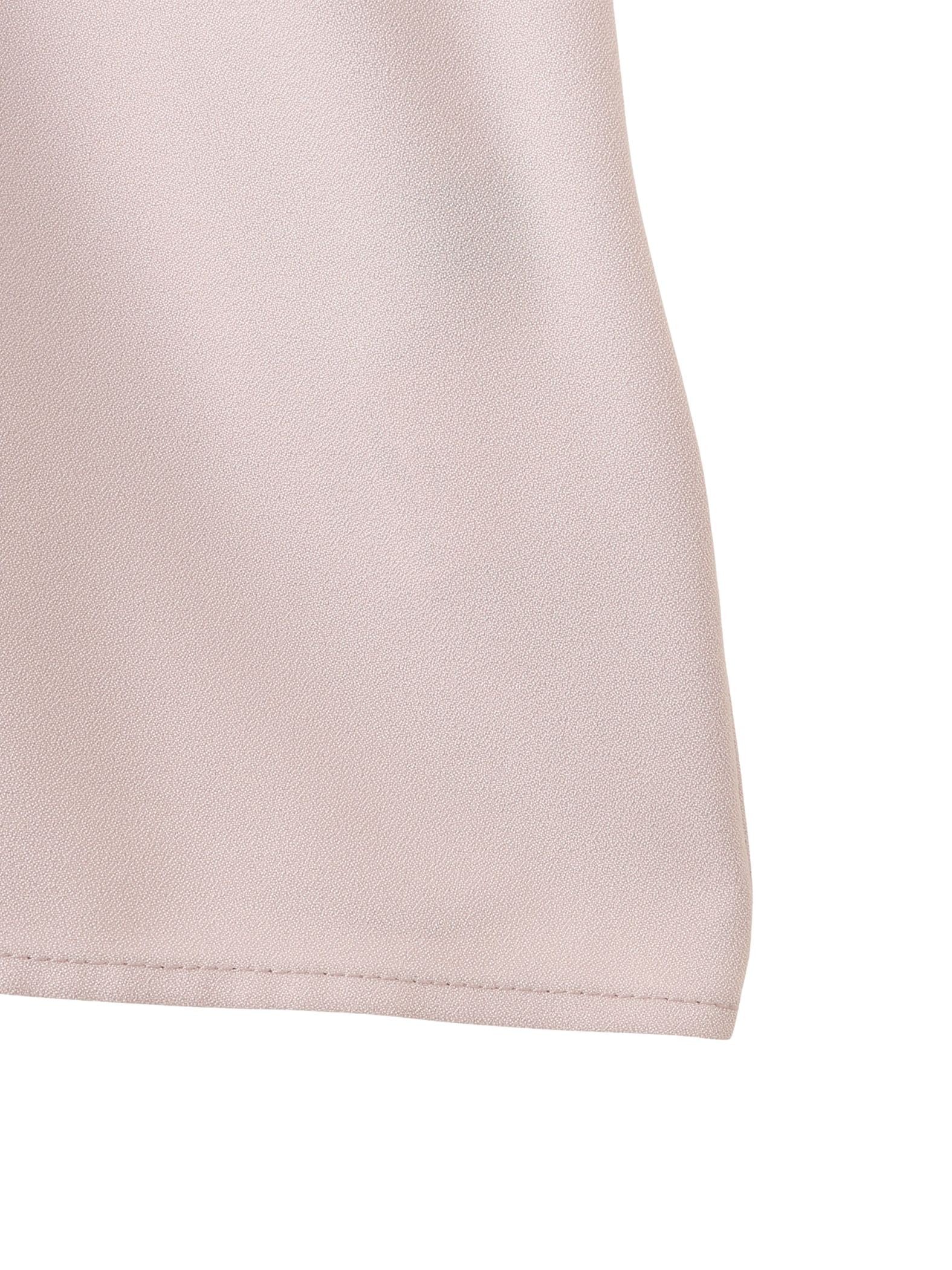 ストレッチジョーゼットミニフリルブラウス