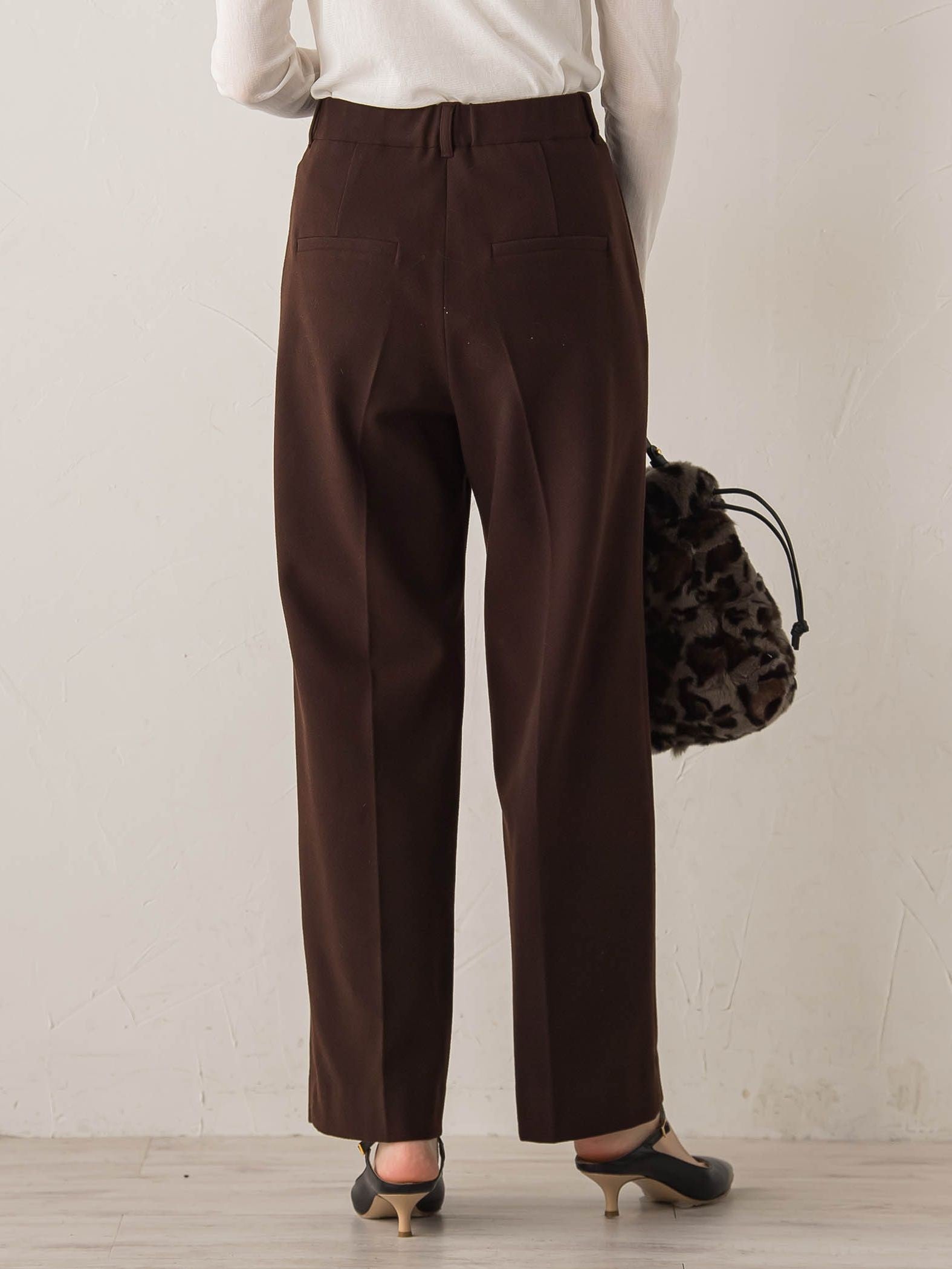 【新色追加】両面起毛ストレッチパンツ≪洗濯機で洗える≫