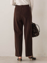 【新色追加】両面起毛ストレッチパンツ≪洗濯機で洗える≫