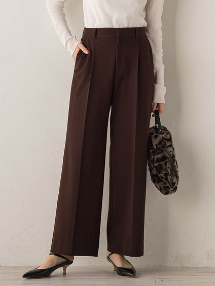 【新色追加】両面起毛ストレッチパンツ≪洗濯機で洗える≫