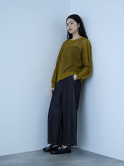 【シーズンレス】ナイロンツイルデニムイージーワイドパンツ