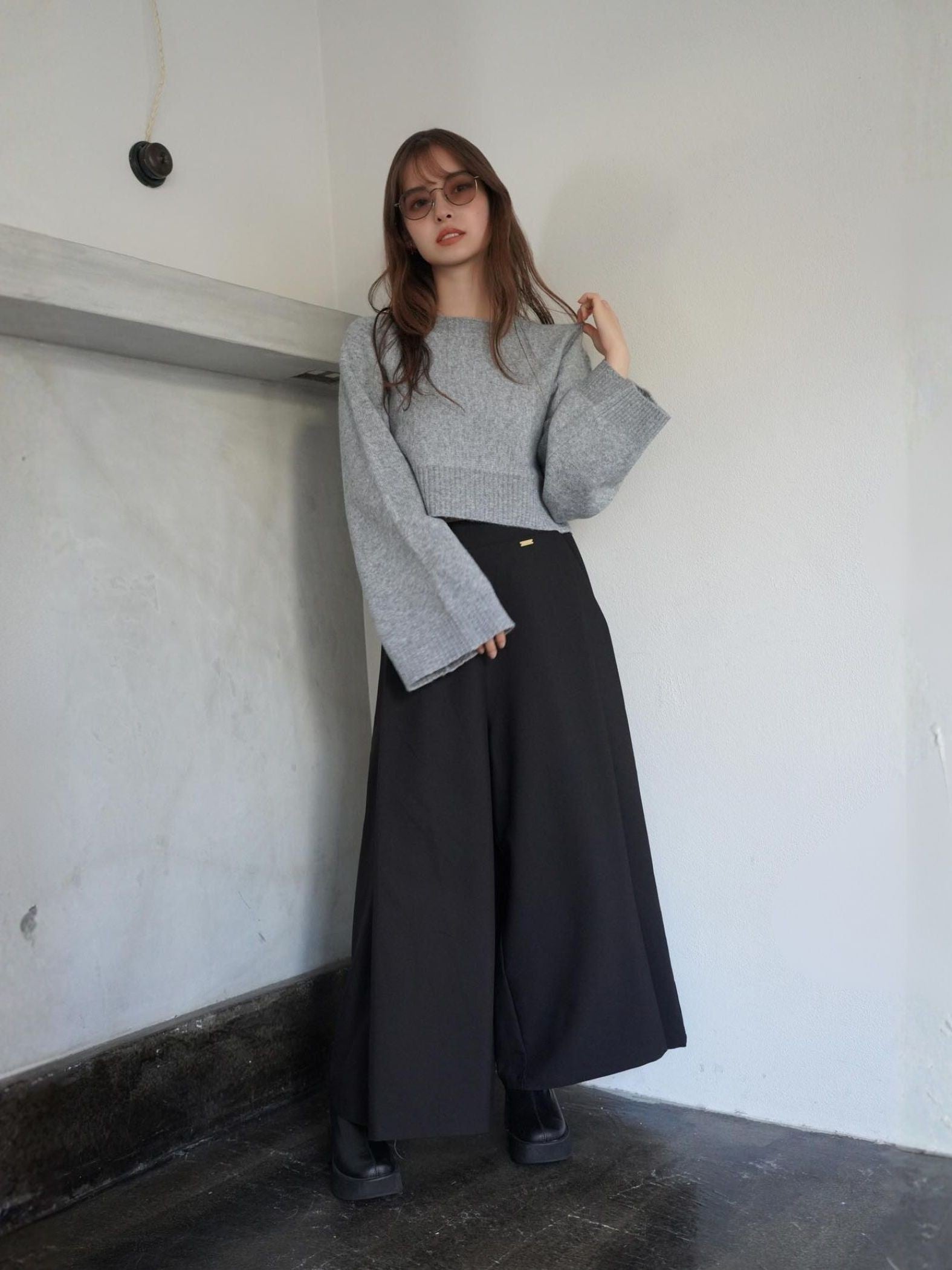 One Tuck Wide Pants≪手洗い可能≫