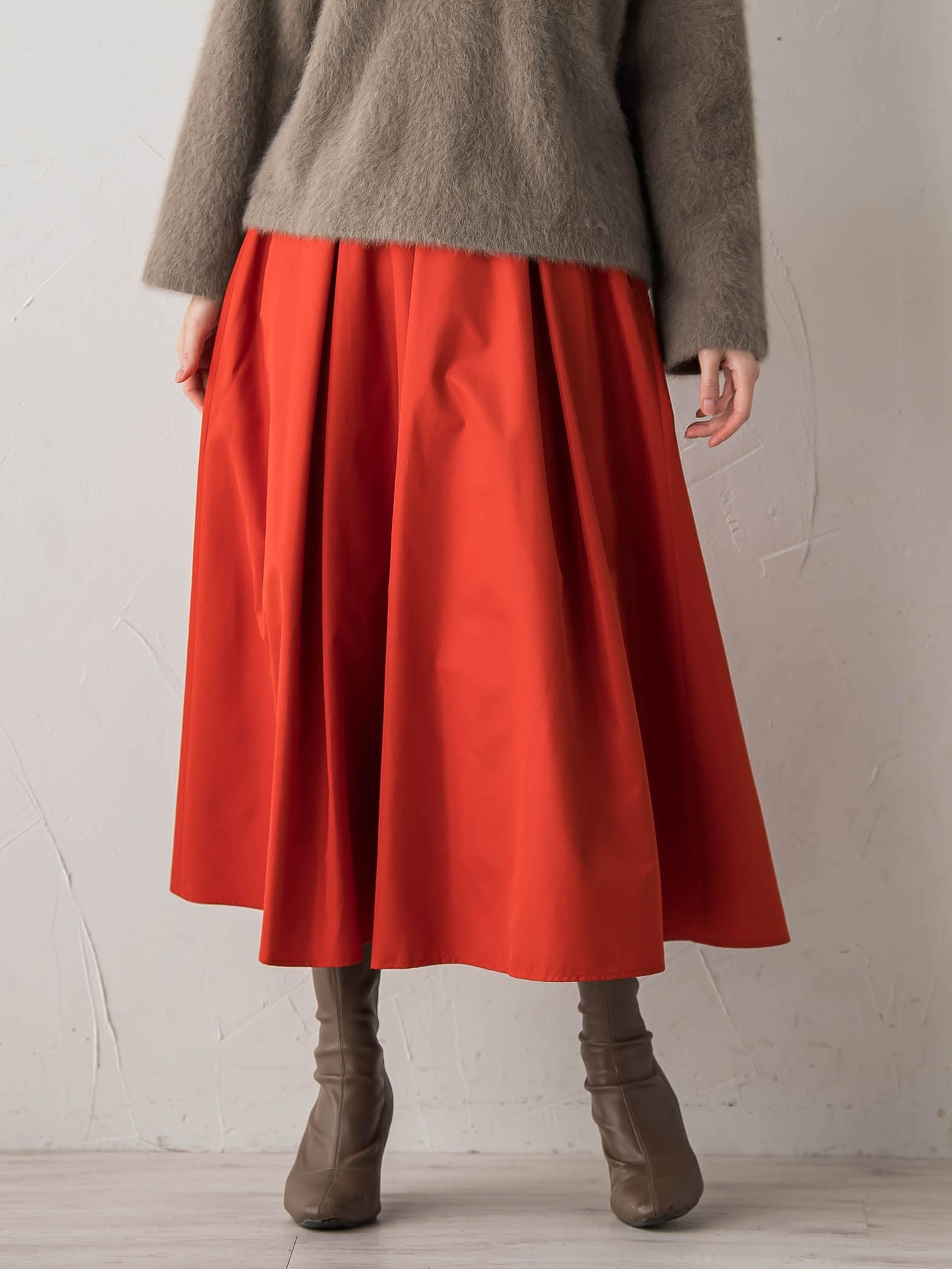 タフタタックスカート≪洗濯機で洗える≫