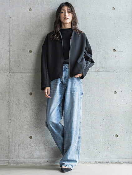 2WAYウエストペインターデニムパンツ≪洗濯機で洗える≫