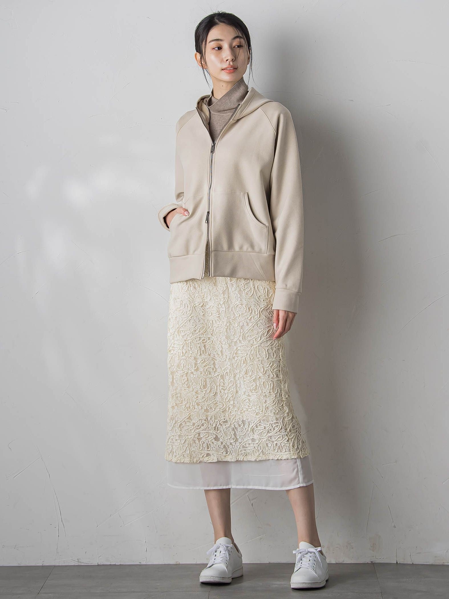 【WEB限定&一部店舗】コードレースナロースカート