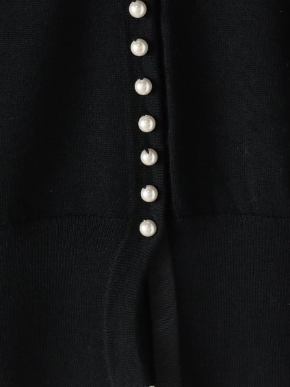 前後2wayパールボタンカーディガン