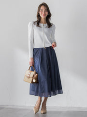 パフスリーブダブルジップブルゾン