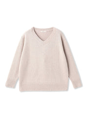 スパンコールVネックニット≪手洗い可能≫