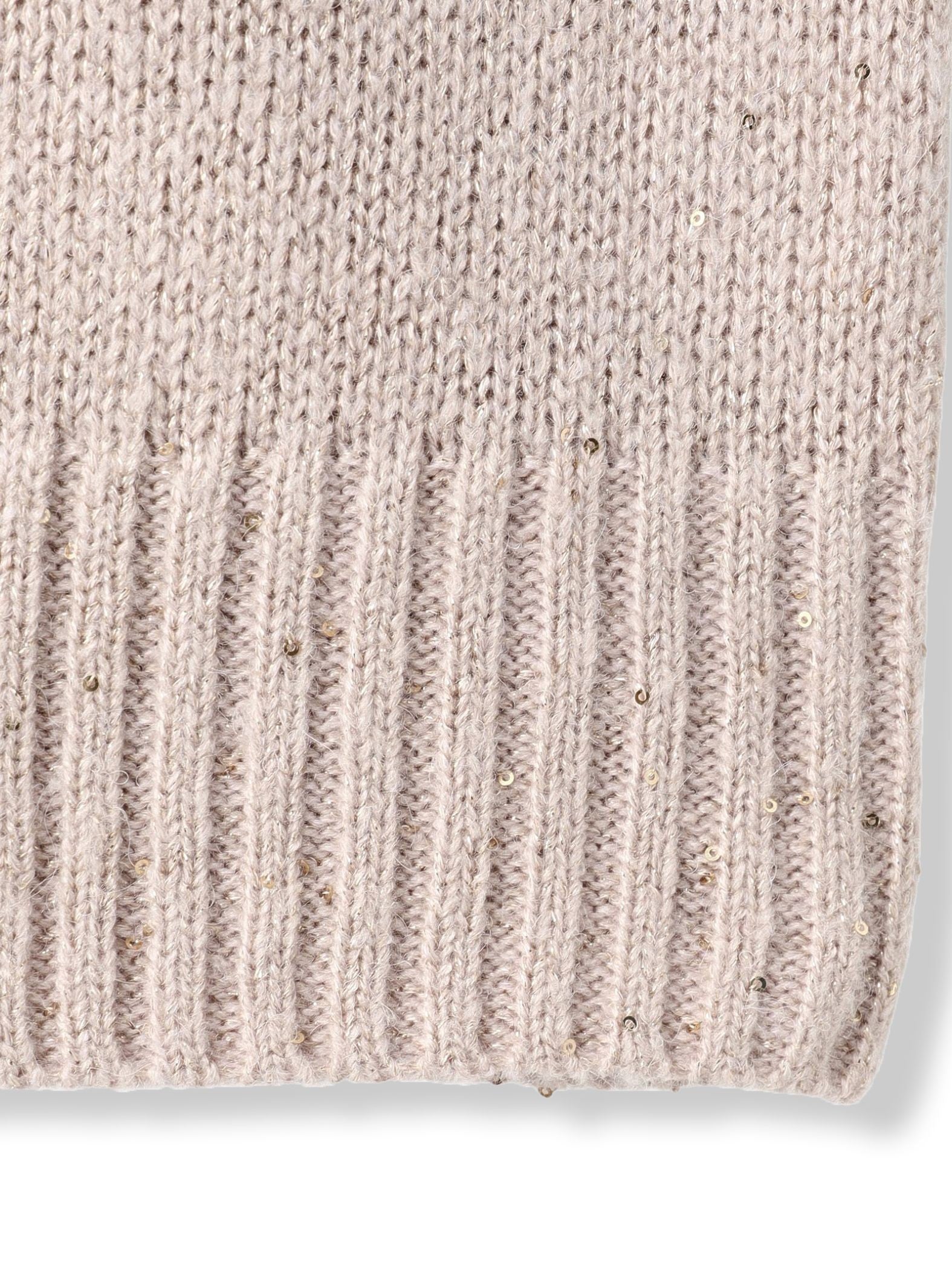 スパンコールVネックニット≪手洗い可能≫