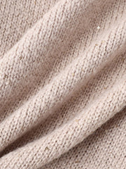 スパンコールVネックニット≪手洗い可能≫