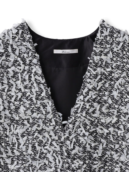 モナコツィードブラウス≪手洗い可能≫