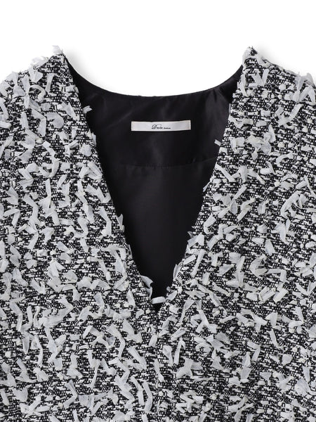 モナコツィードブラウス≪手洗い可能≫