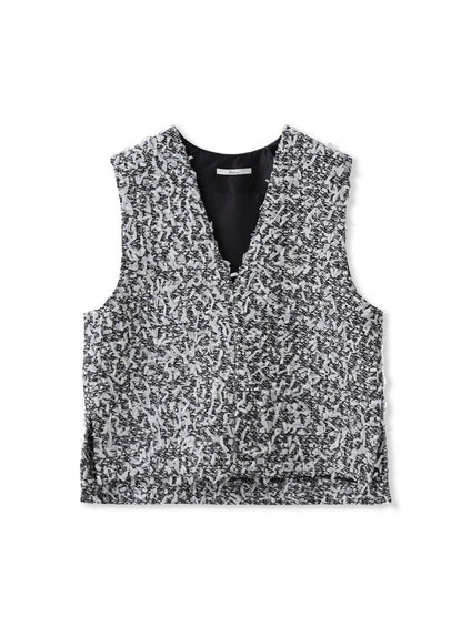 モナコツィードブラウス≪手洗い可能≫