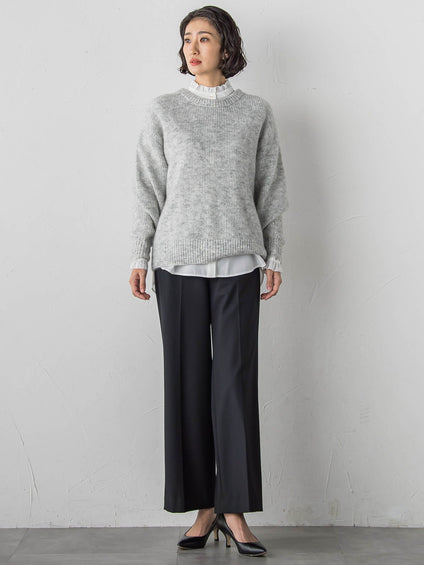 【大きいサイズ】【biyori】ピクシエスタワイドパンツ