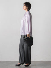 ドレープブロードストレッチブラウス