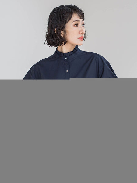 【大きいサイズ】ネックフリルブラウス