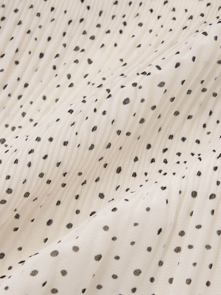 ランダムドットマジョリカプリーツスカート