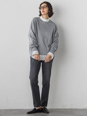 ネックフリルブラウス