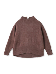 ハイネックシンプルニット≪手洗い可能≫