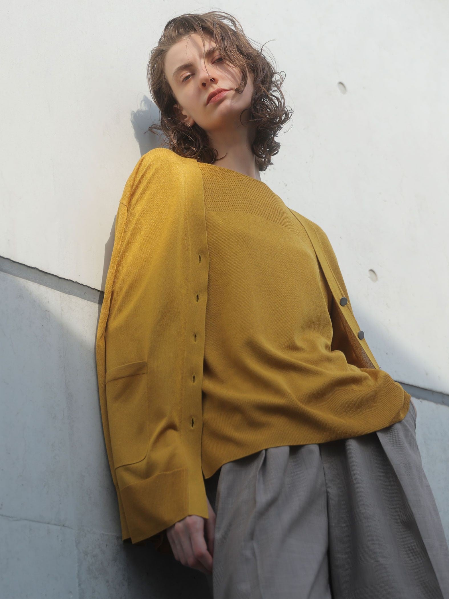 【極】SARIニットカーディガン≪手洗い可能≫