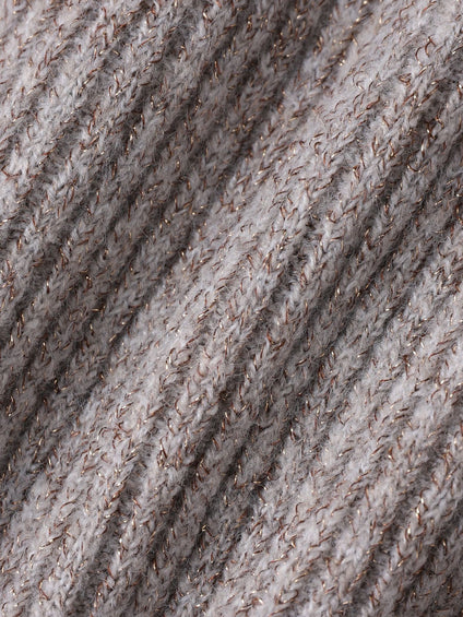 ラメリブボトルネックニット≪手洗い可能≫