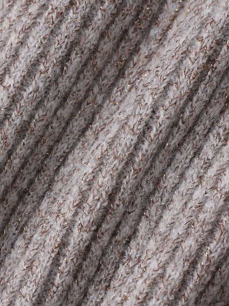 ラメリブボトルネックニット≪手洗い可能≫