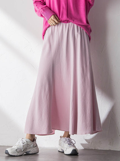 【40周年限定】カラーデニムセミフレアスカート