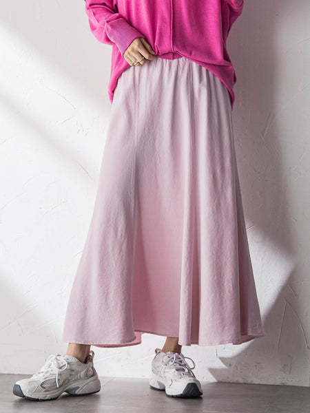 【40周年限定】カラーデニムセミフレアスカート