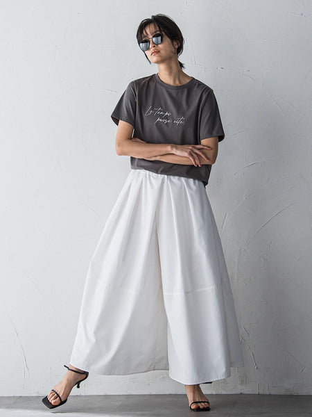 ハンドメッセージ刺繍ロゴTシャツ≪洗濯機で洗える≫