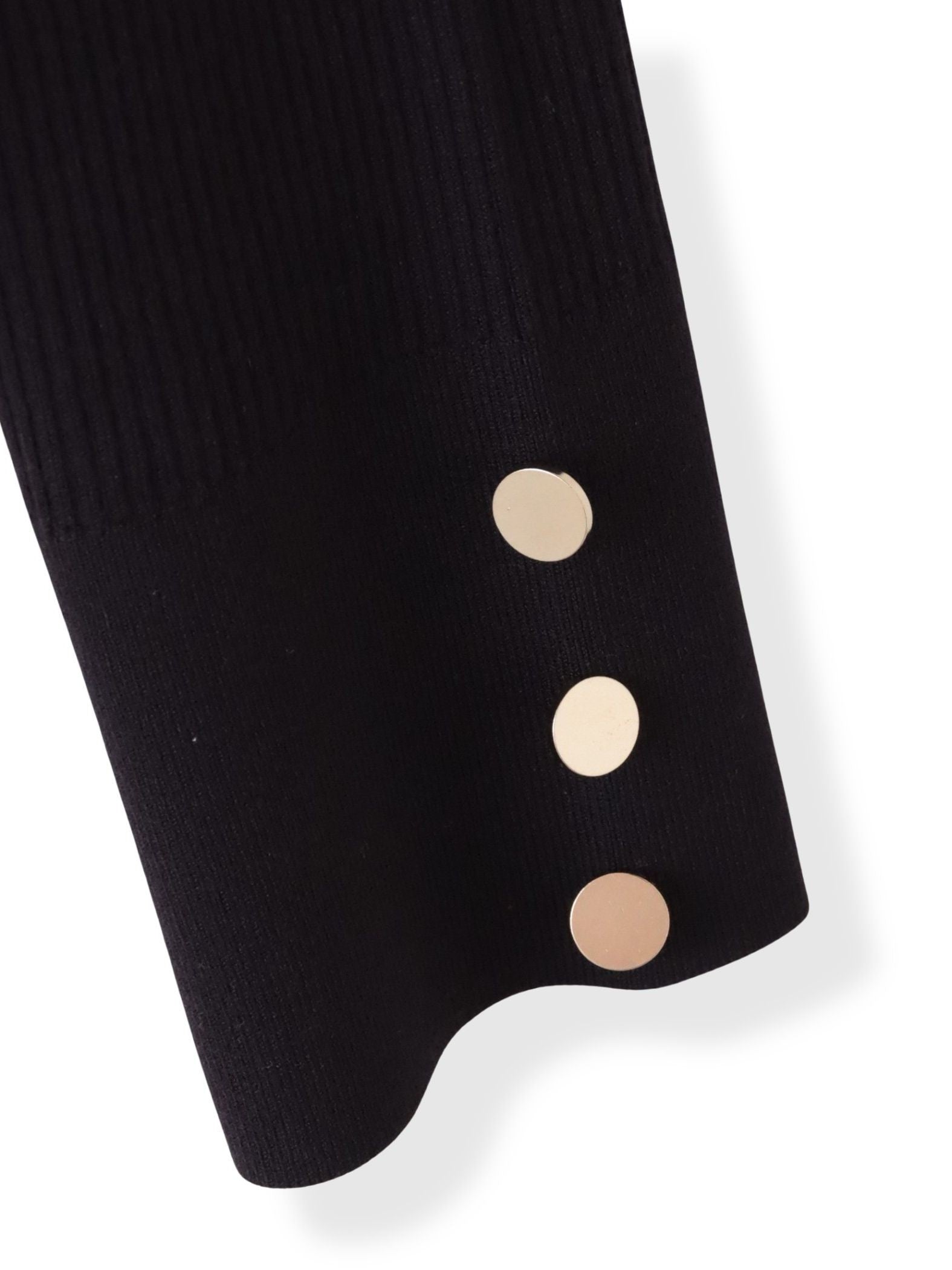 シャーリングスリーブニット