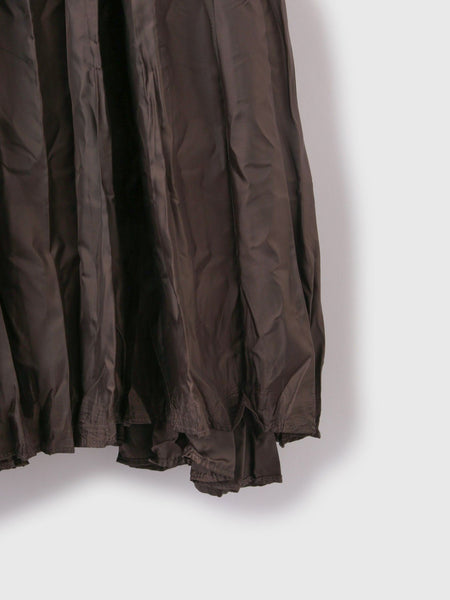 ワッシャーマットサテンプリーツスカート≪手洗い可能≫