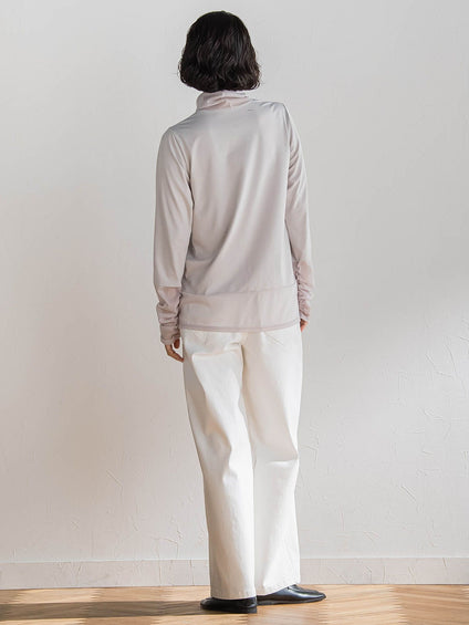 シアー切り替えカットソー