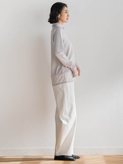 シアー切り替えカットソー