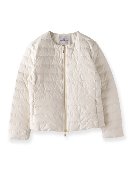 ペプラムダウンジャケット