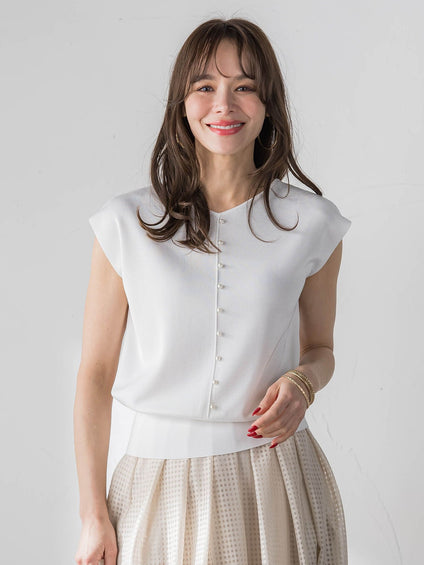 LUCINDA前後2wayパールニット