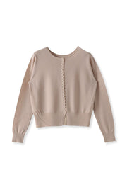 前後2wayパールボタンカーディガン