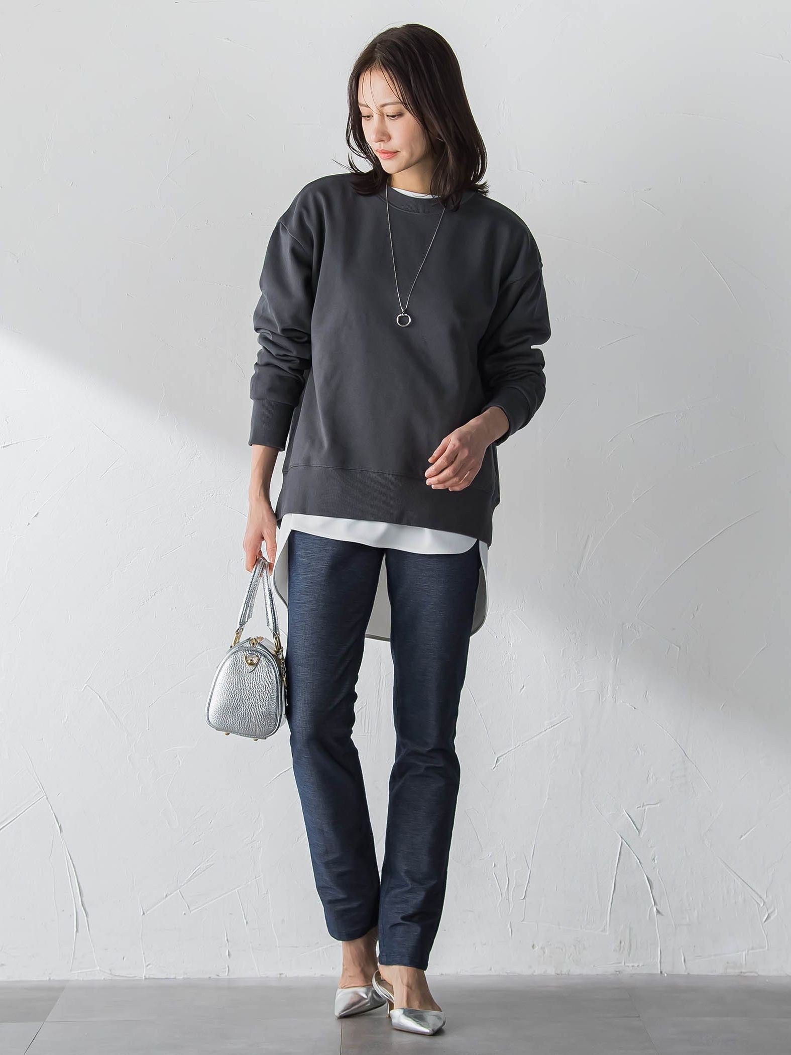 【WEB限定】バックプレートカットソー